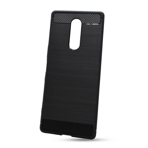 Puzdro Carbon Lux TPU Sony Xperia 1 - čierne