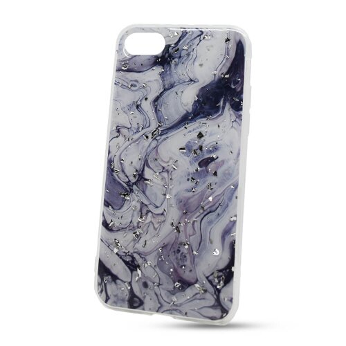 E-shop Puzdro Vennus Marble TPU iPhone 7/8 vzor 2 - čierno-sivé
