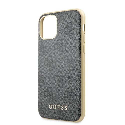Puzdro Guess pre iPhone 11 GUHCN61G4GG silikónové, sivé