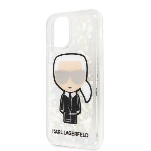 Puzdro Karl Lagerfeld pre iPhone 11 Pro Max KLHCN65LGIRKL silikónové s trblietkami, zlaté