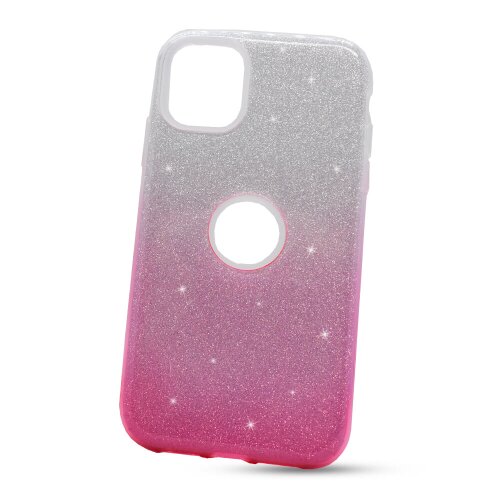 E-shop Puzdro Shimmer 3in1 TPU iPhone 11 (6.1) - strieborno-ružové