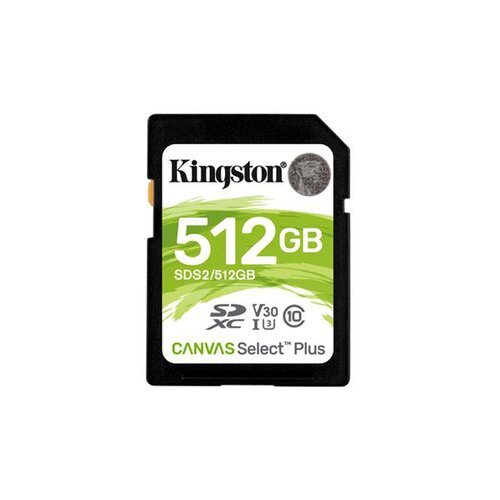 512GB SDXC Kingston Canvas Select Plus U3 V30 CL10 100MB/s
