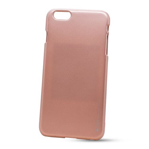 Puzdro Mercury i-Jelly TPU iPhone 6 Plus/6s Plus - ružovo-zlaté