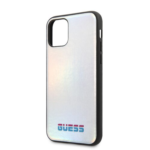 Puzdro Guess iPhone 11 Pro GUHCN58BLD silikónové - strieborné