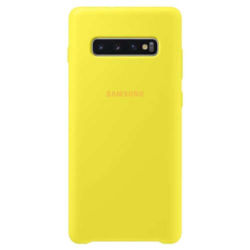 Puzdro Original Silicone Cover EF-PG975TY Samsung Galaxy S10+ G975 - žlté