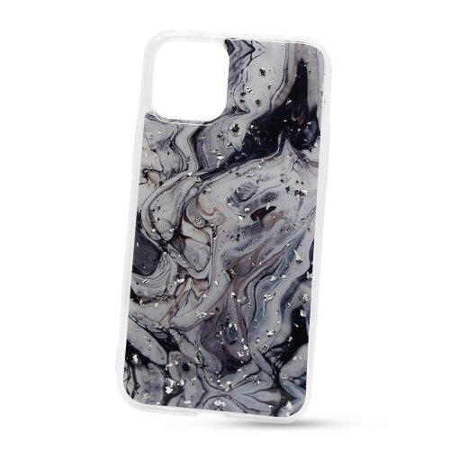 E-shop Puzdro Vennus Marble TPU iPhone 11 Pro vzor 2 - bielo-čierne