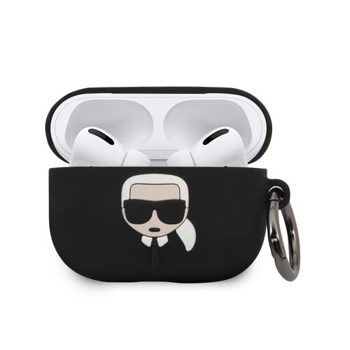 Karl Lagerfeld silikónový obal pre Apple AirPods Pro (KLACAPSILGLBK), Black