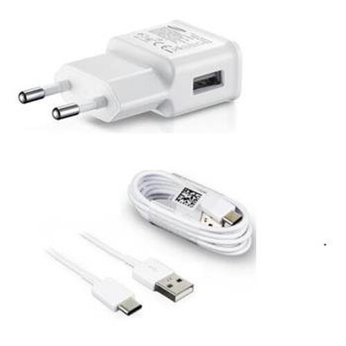Nabíjačka Samsung EP-TA200EWE 15W + USB-C nabíjací kábel 1m Biela (Bulk)