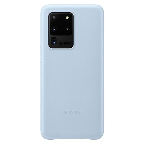 EF-VG988LLE Samsung Kožený Kryt pro Galaxy S20 Ultra G988 Blue (EU Blister)
