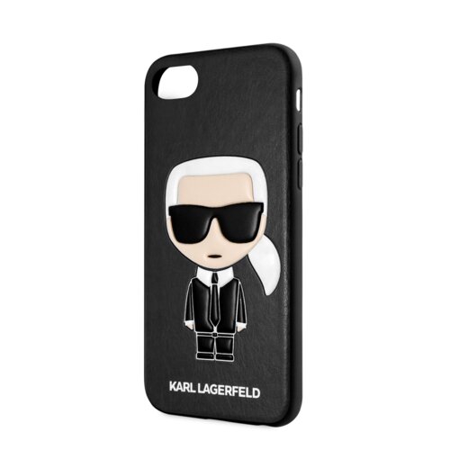 Puzdro Karl Lagerfeld iPhone 7/8/SE2020/SE 2022 KLHCI8IKPUBK imitácia kože - čierne