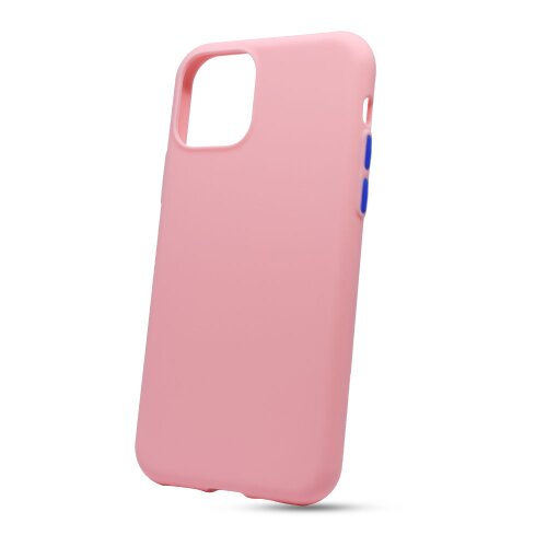 E-shop Puzdro Solid Silicone TPU iPhone 11 (6.1) - svetlo ružové