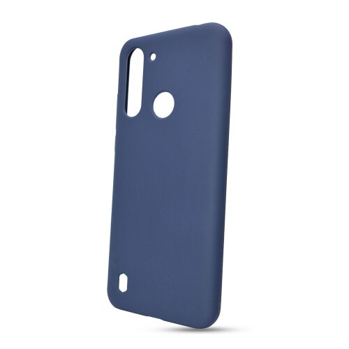 E-shop Puzdro Solid Silicone TPU Motorola G8 Power Lite - tmavo modré
