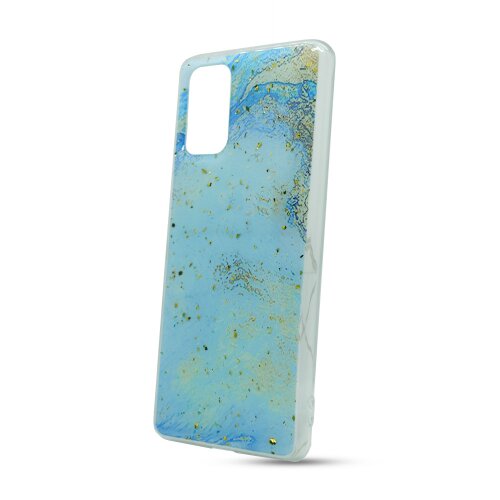 Puzdro Forcell Marble TPU Samsung Galaxy A41 A415 - modré