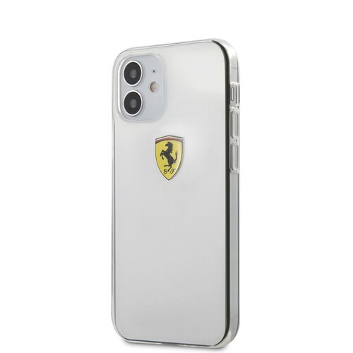 FESTRHCP12STR Ferrari On Track Logo Print Kryt pro iPhone 12 mini 5.4 Transparent