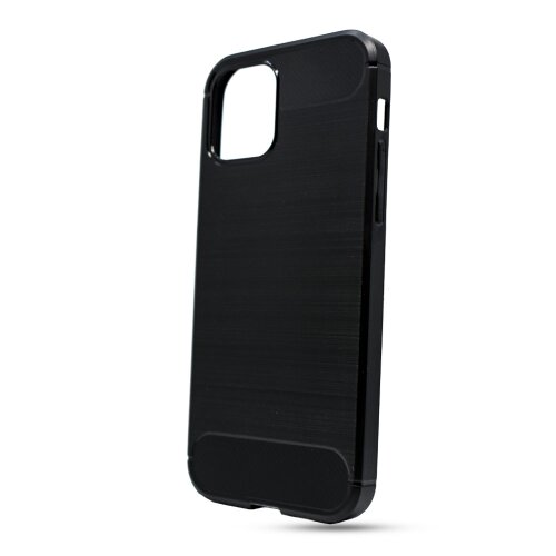 Iphone 12 Pro Max čierne gumené puzdro, Carbon