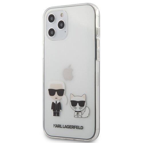 KLHCP12LCKTR Karl Lagerfeld PC/TPU Karl &Choupette Kryt pro iPhone 12 Pro Max 6.7 Transparent