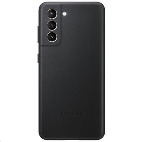 EF-VG991LBE Samsung Kožený Kryt pro Galaxy S21 Black