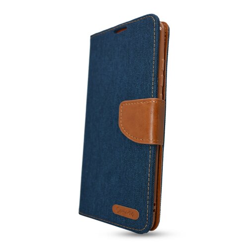 E-shop Puzdro Canvas Book Samsung Galaxy A52 A525 - tmavo modré