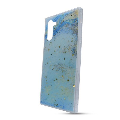 Puzdro Forcell Marble TPU Samsung Galaxy Note 10 N970 - modré