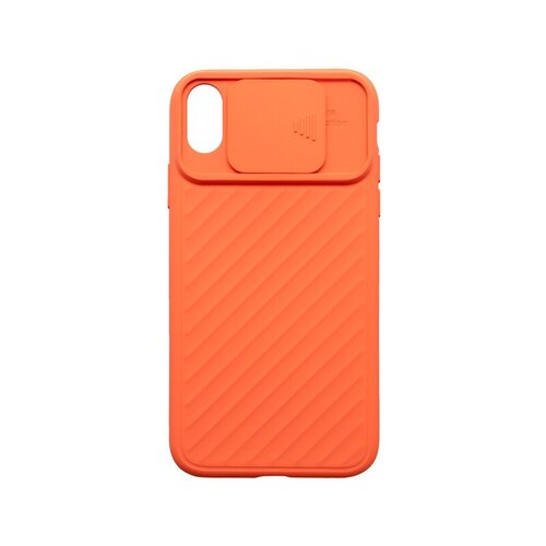 E-shop Iphone XR oranžové plastové puzdro, window
