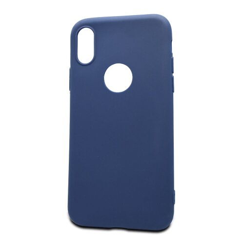 E-shop Puzdro Soft TPU iPhone X/Xs - tmavo modré