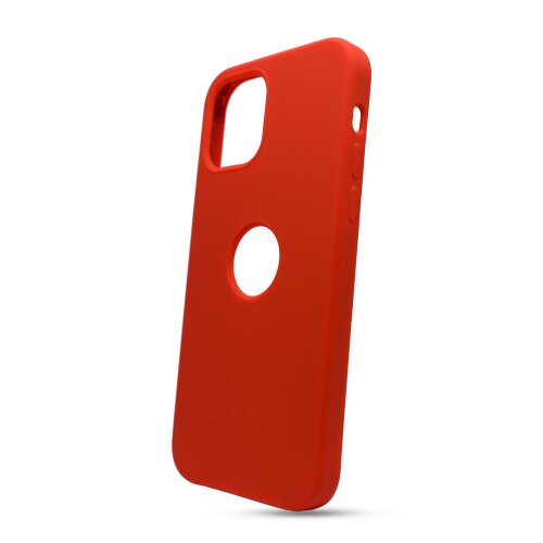 Puzdro Liquid TPU iPhone 12/12 Pro (6.1) - červené (výrez na logo)