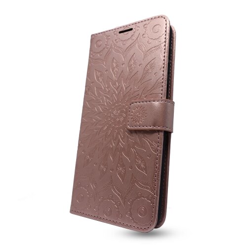 E-shop Puzdro Mezzo Book Samsung Galaxy A12 A125/M12 M127 vzor mandala - zlato ružové