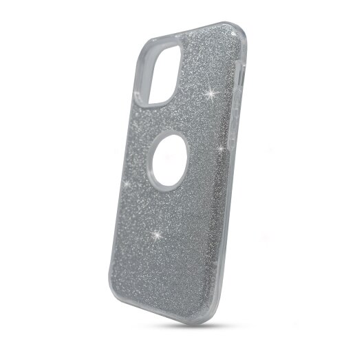 Značka Shimmer - Puzdro Shimmer TPU iPhone 12 Mini - strieborné