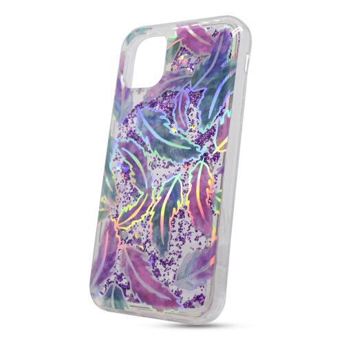 Puzdro Shimmer Design TPU iPhone 11 - lístie