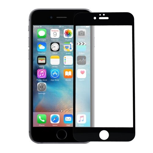 Ochranné sklo 5D Glass iPhone 6 Plus/6s Plus celotvárové - čierne (full glue)