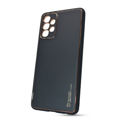 Puzdro Leather TPU Samsung Galaxy A72 A726 - čierne