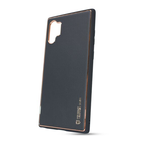 Značka Leather Case - Puzdro Leather TPU Samsung Galaxy Note 10+ N975 - čierne