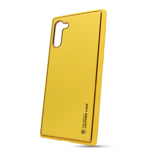 Puzdro Leather TPU Samsung Galaxy Note 10 N970 - žlté