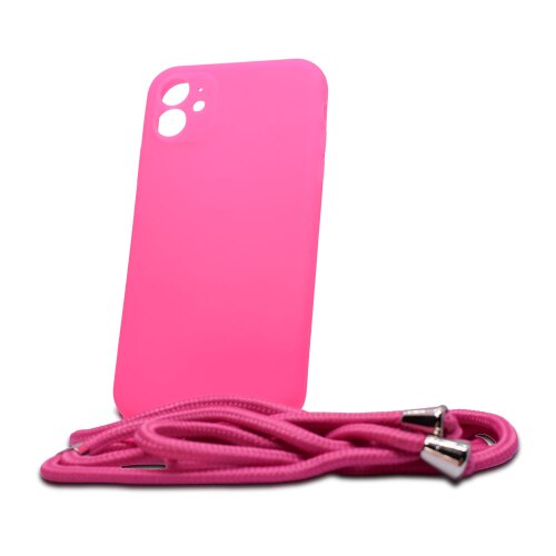 Puzdro Liquid Strap TPU iPhone 11 (6.1) - ružové