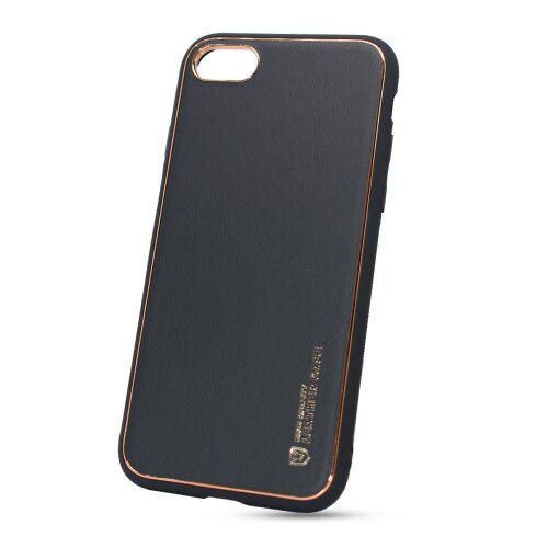 Puzdro Leather TPU iPhone 7/8/SE 2020 - čierne
