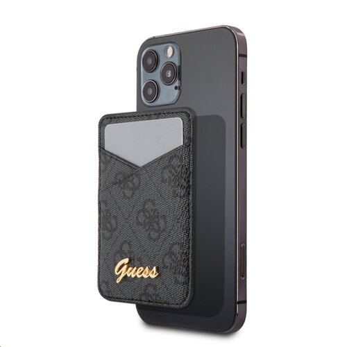 Guess 4G Magnetic Cardslot Triangle Logo Grey