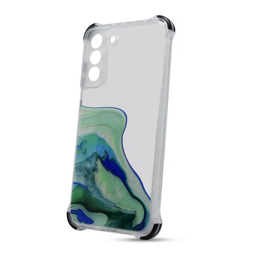 E-shop Puzdro Water TPU Samsung Galaxy S21 FE vzor 3 - zelené