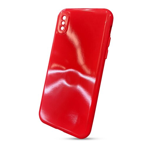 Puzdro Jelly Shiny TPU iPhone X/Xs - červené