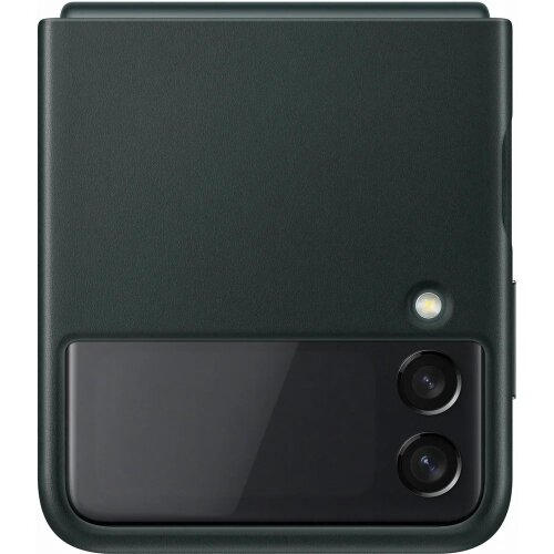 EF-VF711LGE Samsung Kožený Kryt pre Galaxy Z Flip3/Flip4 Green