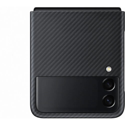 EF-XF711SBE Samsung Aramidový Kryt pre Galaxy Z Flip 3/Flip 4 - čierna