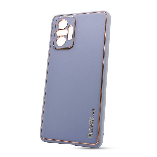 Značka Leather Case - Puzdro Leather TPU Xiaomi Redmi Note 10 Pro - modré