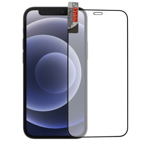 Ochranné sklo Q sklo iPhone 12 /12 Pro (6.1) celotvárové - čierne (full glue)