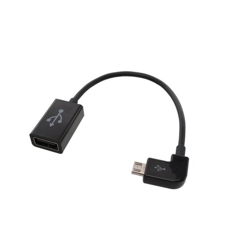 E-shop mobilNET adaptér OTG micro USB, čierny
