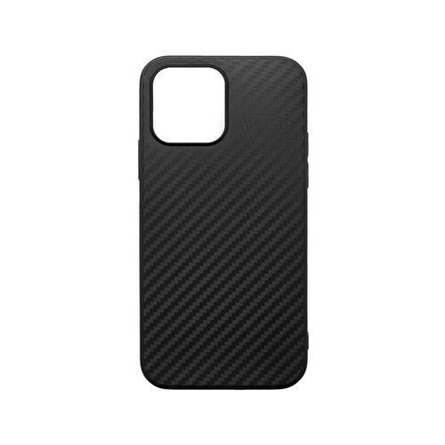 E-shop mobilNET gumené puzdro iPhone 13 Pro Max, čierne, Carbon