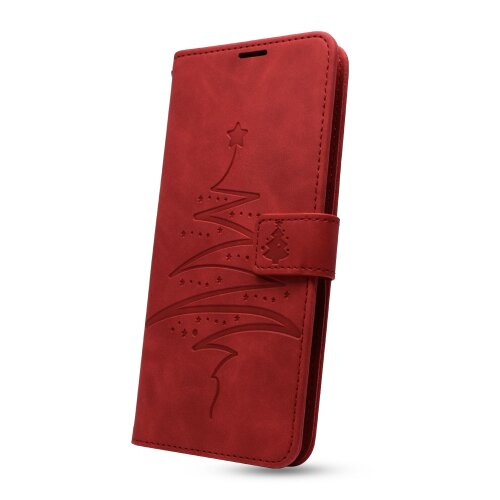 E-shop Puzdro Mezzo Book Samsung Galaxy A22 A225 4G vzor vianočný strom - červené