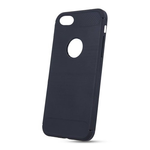 Puzdro Carbon Lux TPU iPhone 5/5S/SE - Čierne
