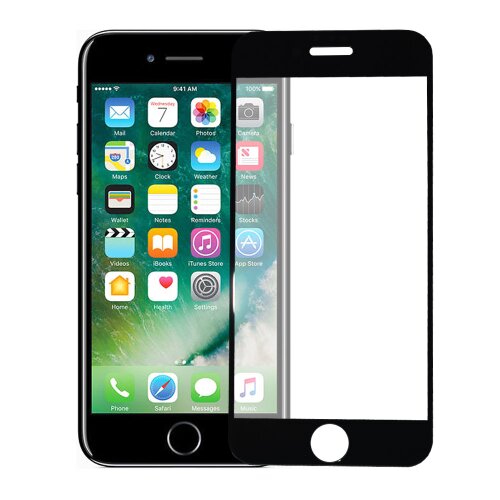 E-shop Ochranné sklo 6D Glass iPhone 7/8/SE 2020/SE 2022 celotvárové - čierne