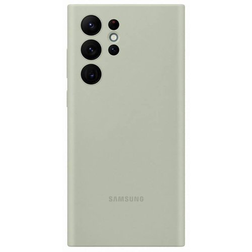 EF-PS908TME Samsung Silikonový Kryt pro Galaxy S22 Ultra Olive Green