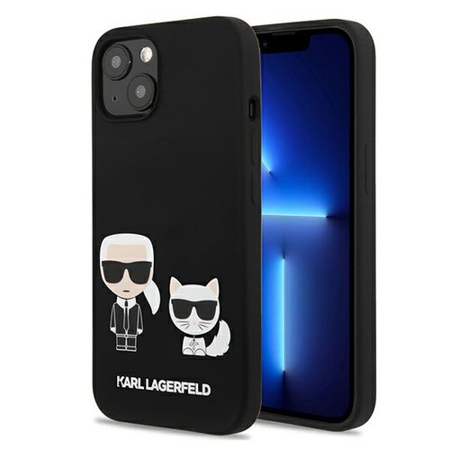 Karl Lagerfeld case for iPhone 13 Mini 5,4&quot; KLHCP13SSSKCK hard case black Silicone Karl & Chou