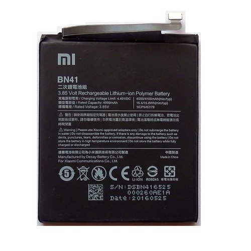 BN41 Xiaomi Baterie 4100mAh (Bulk)